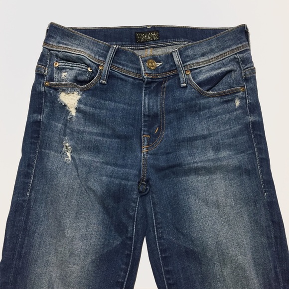 MOTHER The Cruiser "Rough It Up" Flair Jeans 24 - Picture 5 of 13